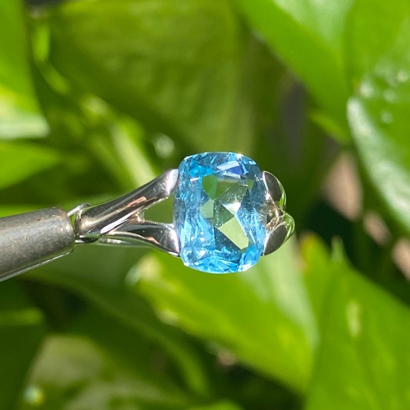 925 Aquamarine💠 Ring & Necklace set✨ - Picture 8 of 17